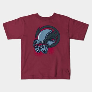 Vintage Retro Cartoon Style Alien Kids T-Shirt